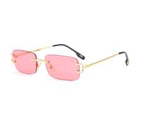 GGYTMQL Lunettes de soleil à monture sans monture pour femme UV400 tendance pour homme, sans cadre, lunettes à monture étroite, c6, Taille unique