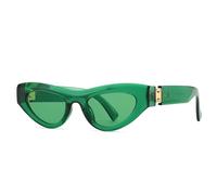 GGYTMQL Lunettes de soleil classiques rétro œil de chat pour femme tendance de luxe pour hommes lunettes de soleil vintage populaire léopard nuances vertes, c1, Taille unique