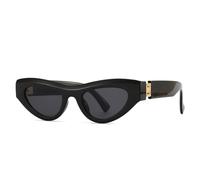 GGYTMQL Lunettes de soleil classiques rétro œil de chat pour femme tendance de luxe pour hommes lunettes de soleil vintage populaire léopard nuances vertes, C3., Taille unique