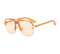 GGYTMQL Lunettes de Soleil Femmes Men Bouclier Gradiesnts Lens Métal Frame d'alliage Lunets de Soleil UV400