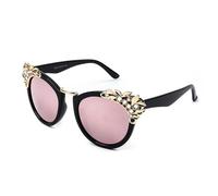 GGYTMQL Lunettes de Soleil Femmes Verres de Soleil de fête Miroir Femelle Diamant