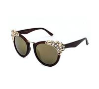 GGYTMQL Lunettes de Soleil Femmes Verres de Soleil de fête Miroir Femelle Diamant