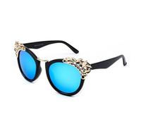 GGYTMQL Lunettes de Soleil Femmes Verres de Soleil de fête Miroir Femelle Diamant