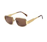 GGYTMQL Lunettes de soleil hexagonales rétro en métal pour femmes et hommes, lunettes de soleil de luxe tendance Steam Punk lunettes de soleil féminines UV400, Pilote C24, Taille unique