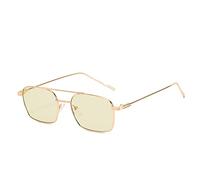 GGYTMQL Lunettes de Soleil Hip-hop masculines et féminines carrées (Couleur: F, Taille: Moyenne)