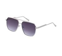 GGYTMQL Lunettes de soleil polarisées 2025 pour femmes et hommes, verres classiques, lunettes de soleil tendance en métal UV400, Gris argenté, Taille unique