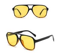 GGYTMQL Lunettes de Soleil polarisées rétro pour Hommes et Femmes Lunettes de Soleil