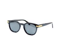 GGYTMQL Lunettes de soleil polarisées rondes en acétate UV400 pour homme et femme, 6, Taille unique