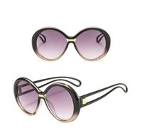 GGYTMQL Lunettes de Soleil pourdies surdimensionnées Round Retro Oval Lens Gernes pour Hommes UV400 Driving Eyewear