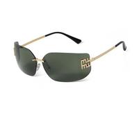 GGYTMQL Lunettes de soleil rectangulaires sans monture pour femmes de luxe sans monture UV400, C4., Taille unique
