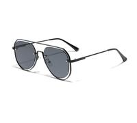GGYTMQL Lunettes de Soleil Style UV400 Protection Men Femmes Sun Verres de Soleil
