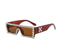 GGYTMQL Lunettes de soleil tendance de style hip-hop incrustées de diamants pour homme et femme
