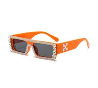 GGYTMQL Lunettes de soleil tendance de style hip-hop incrustées de diamants pour homme et femme