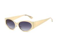 GGYTMQL Lunettes de soleil tendance pour femme, Doré/gris, Taille unique