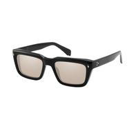 GGYTMQL Lunettes de soleil vintage en acétate pour homme, Noir Lbrown, Taille unique