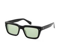 GGYTMQL Lunettes de soleil vintage en acétate pour homme, Noir Lgreen, Taille unique