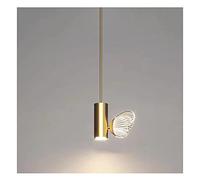 GGYTMQL Lustres LED Chandelier Simple Creative Bedroom Bedison Nordic Luxury Gold Restaurant Bar Personnalité Simple Salon Bandail Mur Corridor Lumières LED Pendants Pendants (Taille: White Lig