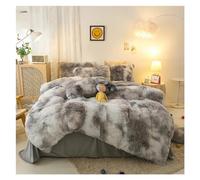 GGYTMQL Luxury 4-PCS Super Shaggy Soft Coral Fleece Warm Cozy Princess Girls Bedding Set Mink Velvet Quilt Cover Coundet Counde