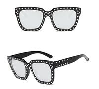 GGYTMQL Luxury Vintage Sunglasses Femmes Couleurs de Bonbons Eyewear surdimensionnés pour Les Femmes/Hommes Verres Femmes Square UV400