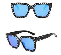 GGYTMQL Luxury Vintage Sunglasses Femmes Couleurs de Bonbons Eyewear surdimensionnés pour Les Femmes/Hommes Verres Femmes Square UV400