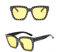 GGYTMQL Luxury Vintage Sunglasses Femmes Couleurs de Bonbons Eyewear surdimensionnés pour Les Femmes/Hommes Verres Femmes Square UV400