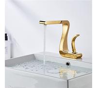 GGYTMQL Mélangeur de Salle de Bain en Or Bassin Laiton Lait