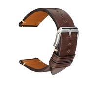 GGYTMQL Men de montre en cuir rétro Femmes Femmes Brave de montre brun gris ajustement pour Smartwatch 20 mm 22 mm STACTES DE VORD DE VERSION