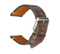 GGYTMQL Men de montre en cuir rétro Femmes Femmes Brave de montre brun gris ajustement pour Smartwatch 20 mm 22 mm STACTES DE VORD DE VERSION