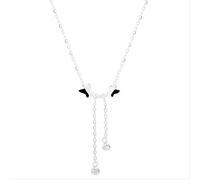 GGYTMQL Micron Zircon Tassel Butterfly Pendants Colliers pour Femmes Bijoux de Mariage Collier Clavicle Choker
