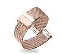 GGYTMQL Milanese Dreable WatchBand pour Asus Vivowatch Zenwatch 2 Fold Backle Watch Band Remplacement Sangle Bracelet pour LG W100 W110 W150 (Couleur: Rose Gold, Taille: pour Asus Vivowatch)