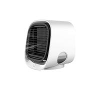 GGYTMQL Mini Bureau de Bureau USB Mini Plus Refroidisseur d'air de Bureau à Domicile Climatiseur Portable à air Portable 5v 1a Small Small Spray Van Fans (Couleur: White1, Taille: X)