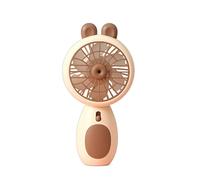 GGYTMQL Mini Petit Ventilateur Rechargeable à la Main, Ajustement de l'air à 2 Vitesses, USB Outdoor Portable Mute Design for Women Girls Kids Fan (Couleur: Jaune)
