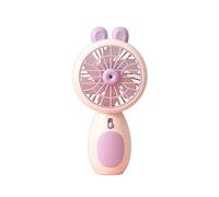 GGYTMQL Mini Petit Ventilateur Rechargeable à la Main, Ajustement de l'air à 2 Vitesses, USB Outdoor Portable Mute Design for Women Girls Kids Fan (Couleur: Vert)