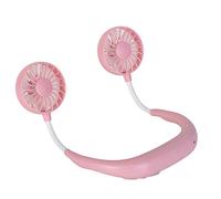 GGYTMQL Mini Ventilateur de Cou Suspendu Portable, Mini Cou de Cou de coude Pliable Petit Ventilateur USB Charge Portable Ventilateur refroidissant Le Petit rosel à l'aide (Rose)