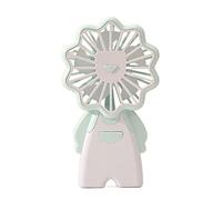 GGYTMQL Mini Ventilateur Portable Rechargeable USB Fans de Refroidissement à la Main-d'œuvre Animal créatif Petits Ventilateurs Gift Fan de Voyage en Plein air (Couleur: Beige)
