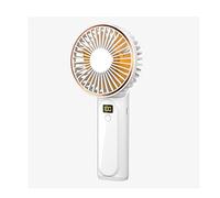 GGYTMQL Mini Ventilateur USB Portable, 3000mah Battery Fabricant Calme, Ventilateurs Portables 3 Vitesses réglables pour Le Bureau, Bureau à Domicile, Voyages, extérieur