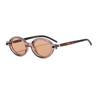 GGYTMQL Mode Populaire Petite Lunettes de Soleil ovales Femmes rétro Claire océan Objectif Hommes Punk Rivets Verres de Soleil Nuances uv400
