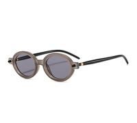 GGYTMQL Mode Populaire Petite Lunettes de Soleil ovales Femmes rétro Claire océan Objectif Hommes Punk Rivets Verres de Soleil Nuances uv400