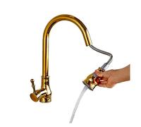GGYTMQL MODERNE SPOUT DORT SPOUT CUITCH RABECT Pont monté Black Stream Streamip Buitker Taps Taps Single Handle Tire Spout (Couleur: Cromo)