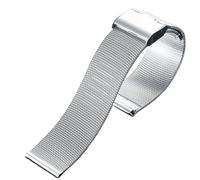 GGYTMQL Montre unisexe en maille d'acier inoxydable à libération rapide, argent, 12mm