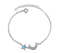 GGYTMQL Moon & Star Crystal Ladies Bracelet Women New Year Gift