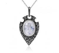 GGYTMQL Moonstone Labradorite 925 Bijoux pendentifs Colliers Sun Shape Femme Pendants Fine Bijoux Fabriqué en Chine