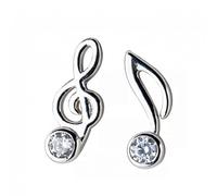 GGYTMQL Note Musicale Lumineuse Asymétrie Boucle d'oreille pour Les Femmes Pin d'oreille Anti-allergie Bijoux