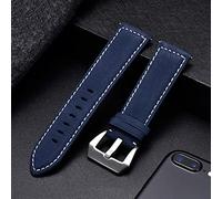 GGYTMQL Nouveau bande de montre en cuir rétro rouge marron noir 18 20 22 22 mm bracelet en cuir en acier inoxydable Boucles de boucle (gris, 24 mm)