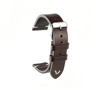 GGYTMQL Nouveau bracelet de montre en cuir ciré à l'huile 18 mm 20 mm 22 mm Bracelet de montre vintage Zwart bleu marron disponible fait à la main accessoires de bracelet de montre, 18mm, A