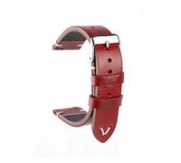 GGYTMQL Nouveau bracelet de montre en cuir ciré à l'huile 18 mm 20 mm 22 mm Bracelet de montre vintage Zwart bleu marron disponible fait à la main accessoires de bracelet de montre, 18mm, A