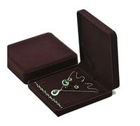 GGYTMQL Organisateurs de bureau Ensemble de bijoux en velours carré grande boîte collier et bague boucles d'oreilles pendentif boîtes cadeaux de mariage étui de rangement présentoir (couleur : café-L