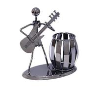GGYTMQL Ornements 14cm Iron Musicien Figurine Guitare Basse Violon Violoncelle Miniatures Music Player Holder Figurines Home Decor 3