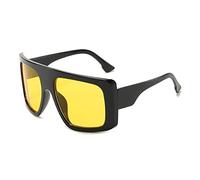 GGYTMQL Overnize One Piece Femmes Lunettes de Soleil Fashion Vintage Big Shield Gerres de Soleil Men Hip Hop Gradient Shades