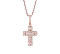GGYTMQL Pendant Le Pendentif en Conception transversale de 14K Gol
